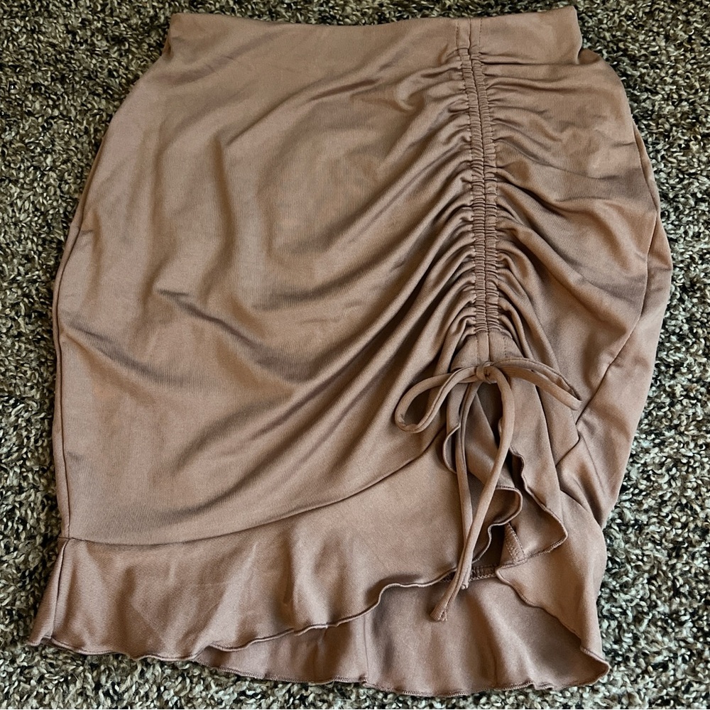 H&M Ruched Mini Skirt